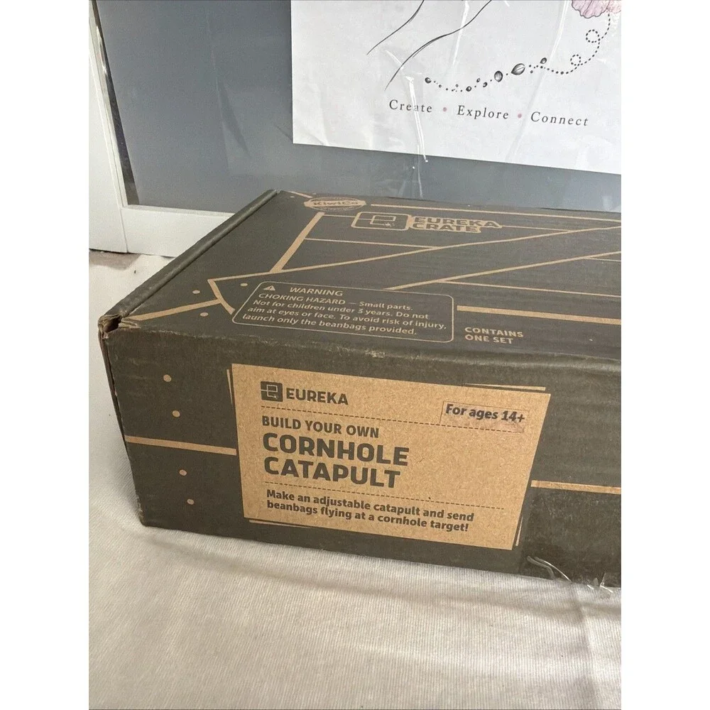 Eureka Build Your Own Cornhole Catapult 14+ New Open Box